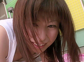 Nozomu Onuki soaking wet from a hardcore workout
