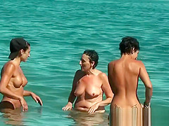 Nude beach film sexy ass women nudist beach