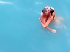Nudist couple living the thug life  just fucking at the beach in public !!!