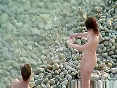 Nudist swims and photo session
