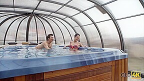 OLD4K  Tender Sex in Jacuzzi