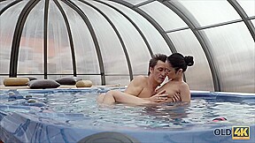 OLD4K  Tender Sex in Jacuzzi