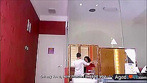 OLDNANNY Hot teen 18+ Aurora Frost And Mature Redhead Melanie Taylor Masturbation