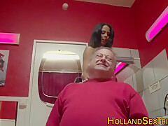 Obese Grandpa Takes A Visit To The Whore