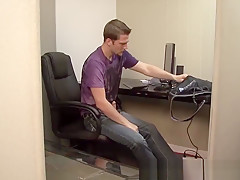 Office dudes Jessie and Kameron having hardcore sex action
