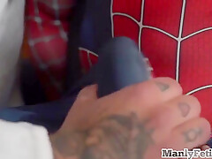 Oiled Black Stud Bareback Banged By Pierced Stud