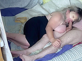 Old Bbw With Big Tits Did A Good Blowjob And Framed Her Ass For Anal Sex