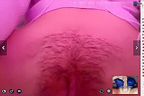 Omegle teen 18+ showing hairy pussy and masturbate