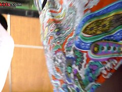 One of best upskirts presents hot ass of the hot MILF