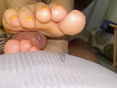 Orange Toes And Soft Soles Footjob