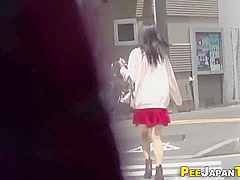 Oriental teen 18+ Piss Public