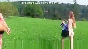 Ourdoors Euro Pussylicked By Girlfriend
