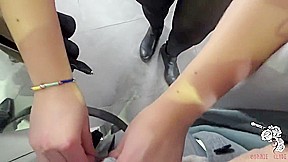 Outdoor Remote Control Vibrator And Final Blowjob In A Changing Room - B&c