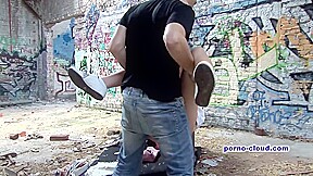 Outdoor meeting for fuck