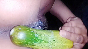 Pakistani Bhabhi Use Cucumber And Cuming 2