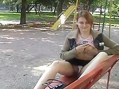 Park bench upskirt