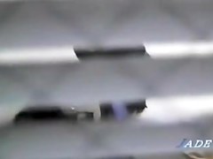 Peeping window movie in which an asian whore masturbates
