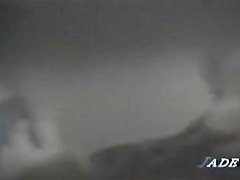 Peeping window movie in which an asian whore masturbates