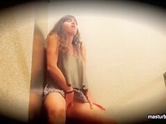 Peggy Fingering In The Stairwell