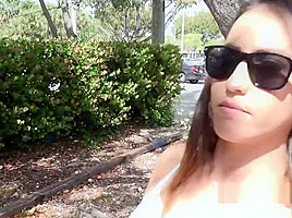 Perfect Ass Americab Hottie Bangs Outdoor