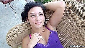 Petite masturbating teen 18+ gets fingered