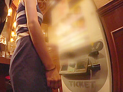 Picking Up At A Ramen Shop! Her Tight-fitting Sleeveless Dress Clearly Her Big Tits!