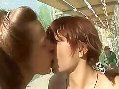 Pigtailed Redhead Euro Gal Sucking Cock & Fucking Ou