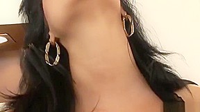 Pleasing brunette MILF Sorana plays with a hot sex toy