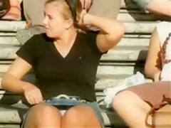 Plenty of public upskirts in video