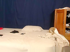 Posh blonde blowing her rough boyfriend
