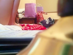Post shower masturbation in bed to an orgasm