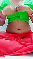 Pov Hot Bhabhi In Red Saree