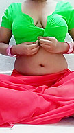 Pov Hot Bhabhi In Red Saree