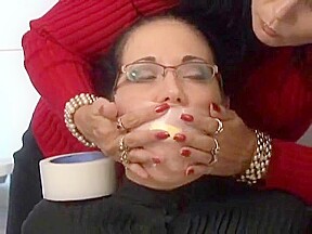 Powerful women bound and massively gagged