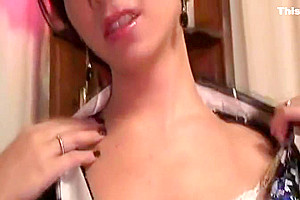 Pretty Hot Shemale On threesome