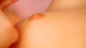Pretty Nymph Fondles Moist Snatch