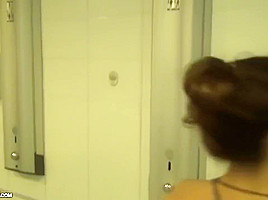 Pretty babe is having sex with a stranger, in the aqua park and enjoying it a lot
