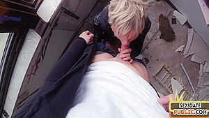 Public Milf With Tattooed Body Fucked In Abandoned Building