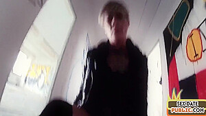 Public Milf With Tattooed Body Fucked In Abandoned Building