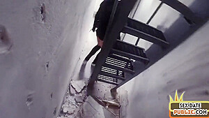 Public Milf With Tattooed Body Fucked In Abandoned Building