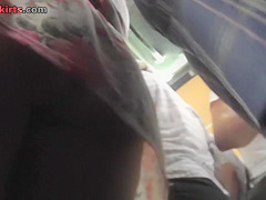 Public nude upskirt vids with funny panties under skirt