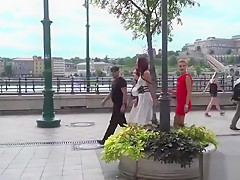 Public slaves whipped and fucked