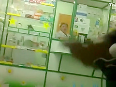 Public wanks in front of woman