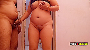 Punjabi Jatti Caught Bihari Masturbate In Her Bathroom And Punish Him