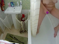 Purple dildo fucking with two hot girls