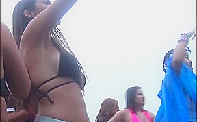 Pussy alert no panties party time