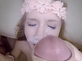 Rachel James - hippie teen 18+ POV sucking