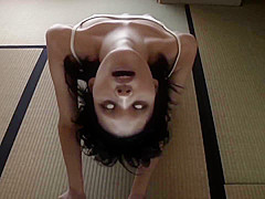 Rail thin spooky Japanese ghost group fondling in HD