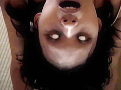 Rail thin spooky Japanese ghost group fondling in HD