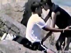 Raunchy outdoor sex with babe riding her nasty lover